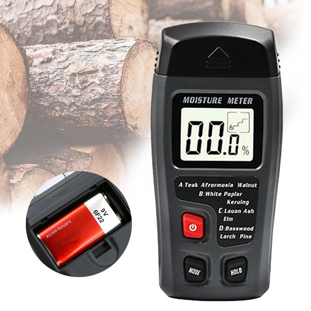 Wood Moisture Tester Meter Floor Carton Black Meter