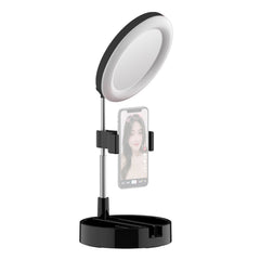 Portable LED Ring Light Foldable Desk Circle Lamp Fill