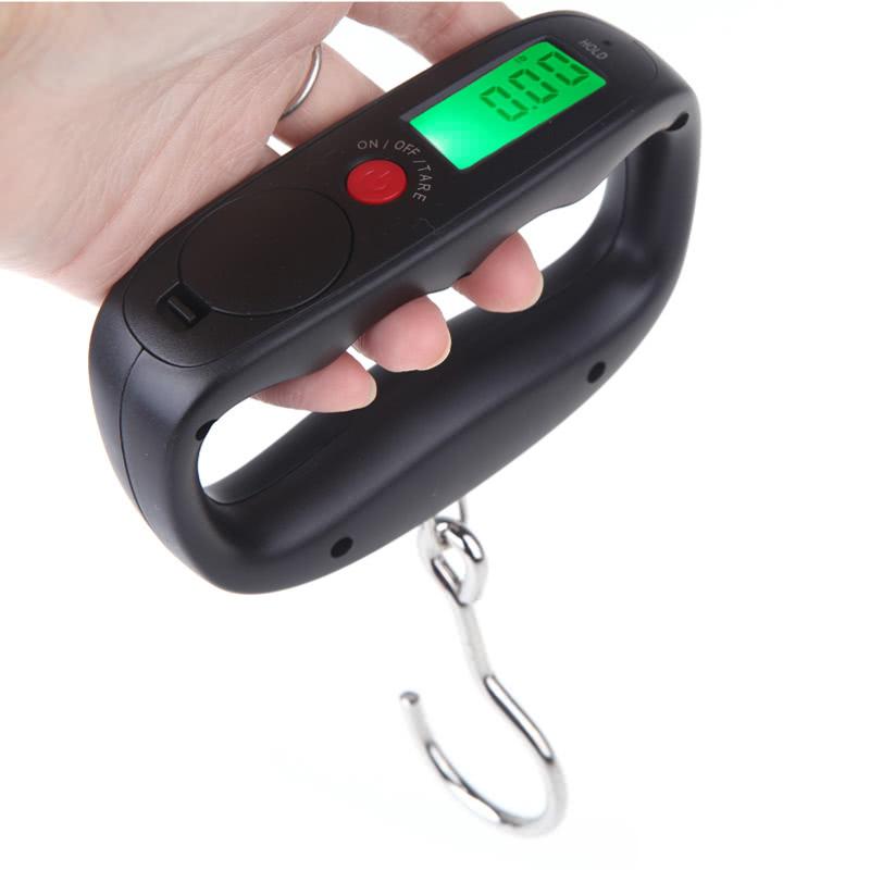 Digital Portable Electronic Luggage Weight Hook Hanging Scale LCD Display 50kg /10g
