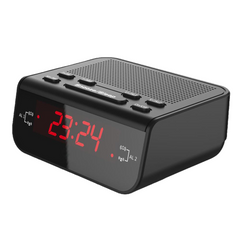 Compact Digital Alarm Clock FM Radio with Dual Alarm Buzzer Snooze Sleep Function 220V