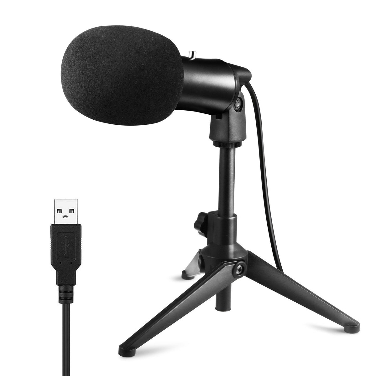 Wired USB Microphone for Computer Laptop Condenser Mic