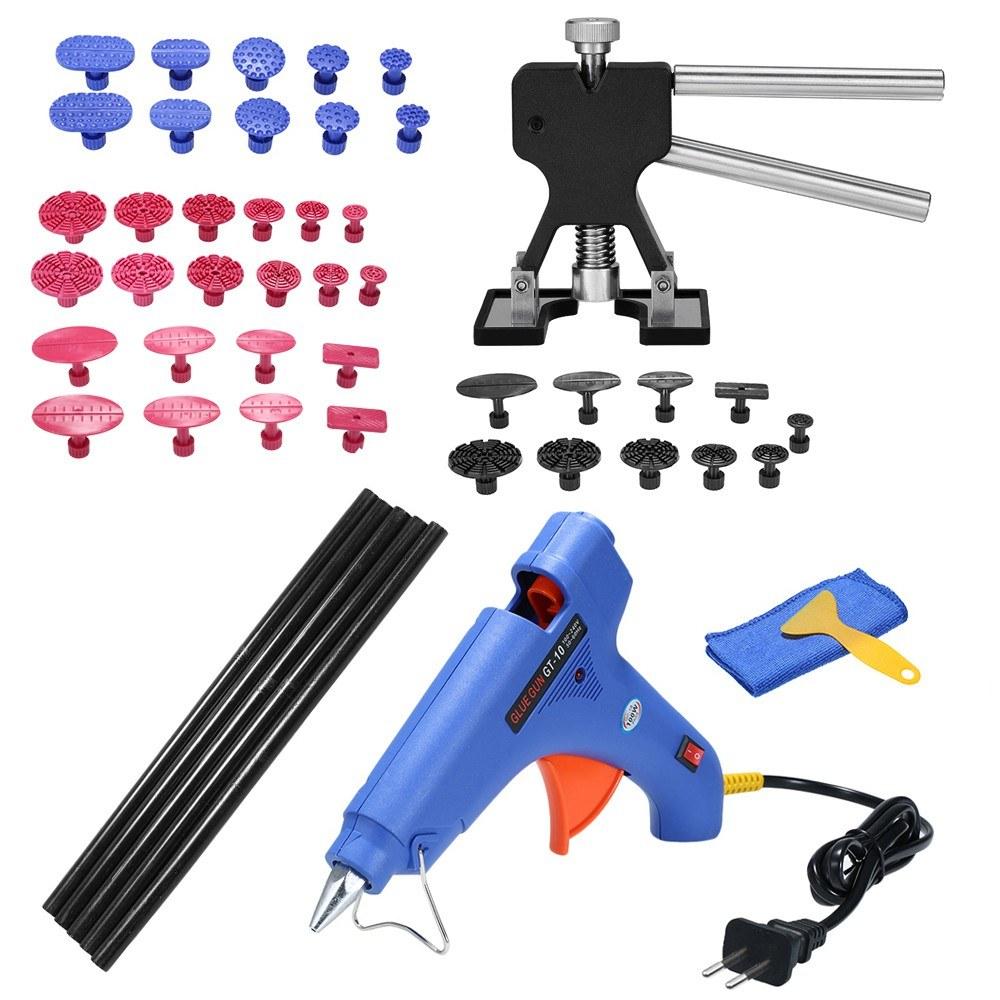 49pcs Auto Car Body Paintless Dent Puller Lifter Repairing Removal Hail Glue Machine Tools Kit