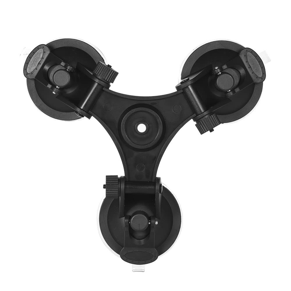 Sports Camera Triple Suction Cup Mount Sucker for GroPro Hero 5/4/3+/3 Yi with Tripod Adapter Action