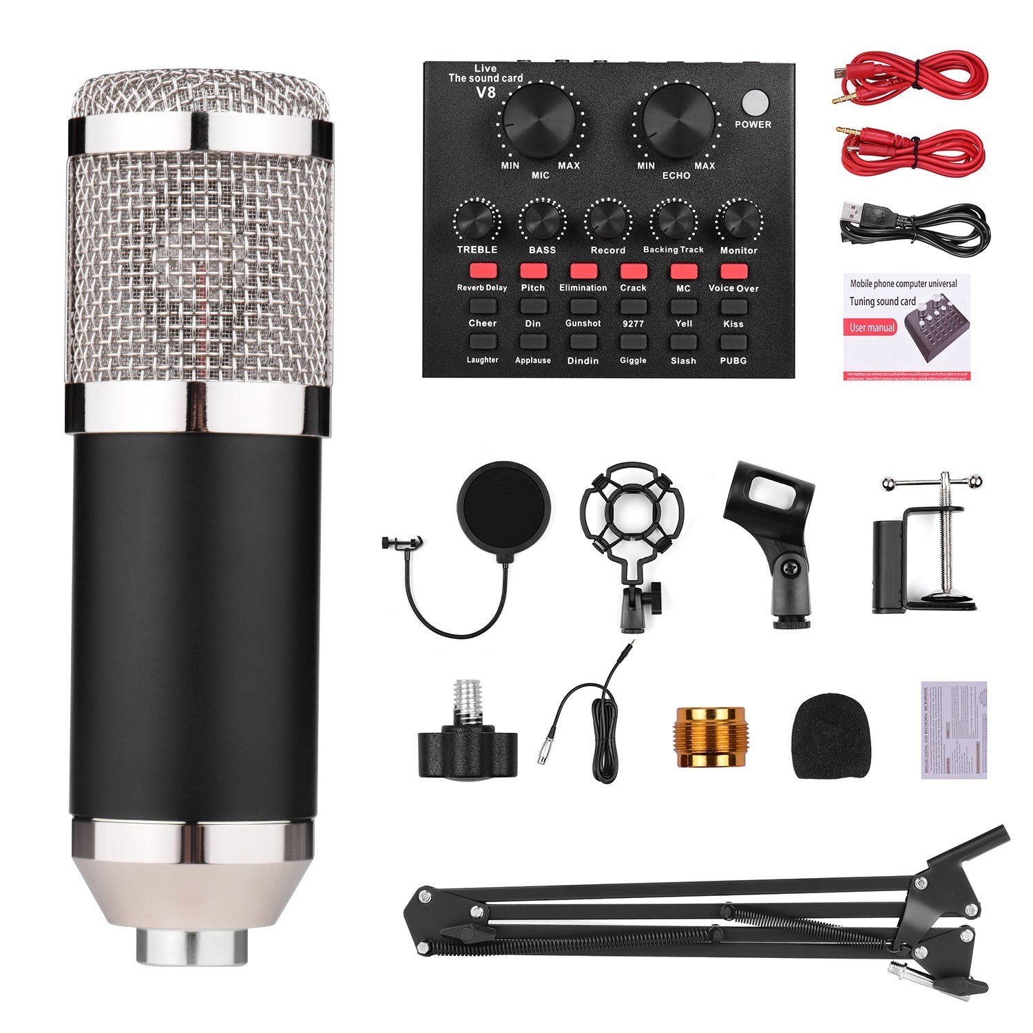 Broadcasting Studio Recording Condenser Microphone Kit