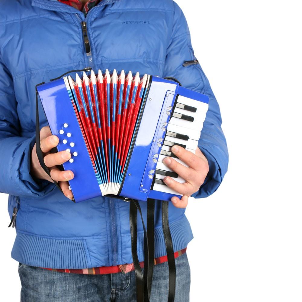 17-Key 8 Bass Mini Small Accordion Educational Musical Instrument Rhythm Band Toy