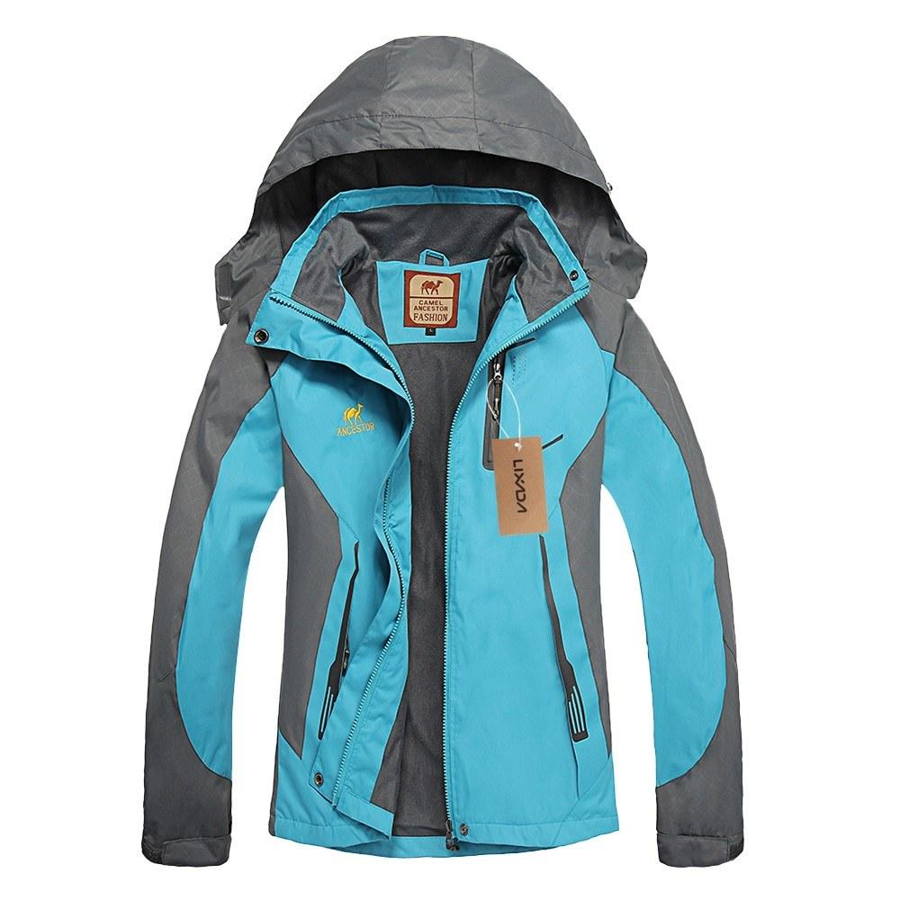 Windproof Raincoat Sportswear Outdoor Hiking,Traveling Cycling Sports,Detachable Hooded Coat,for Women