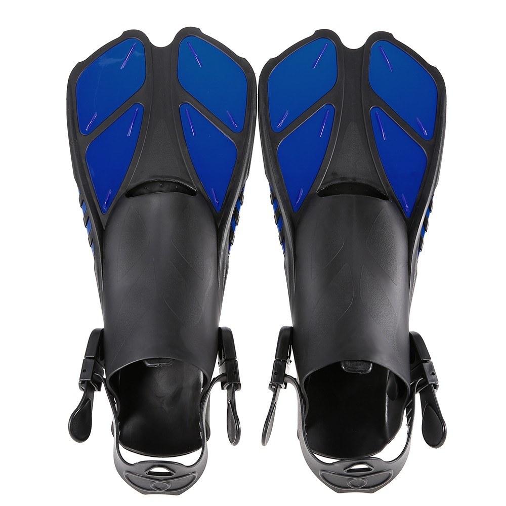 Swim Fins Floating Training Fin Flippers with Adjustable Heel for Swimming Diving Snorkeling Water Sports