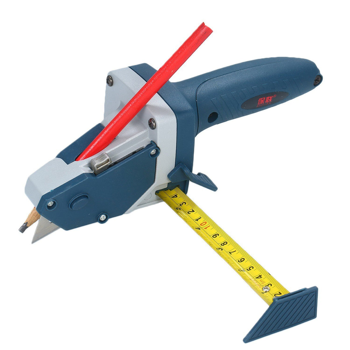 All-in-one Gypsum Board Cutting Tool with Measuring Tape and Utility Knife Mark Cut Drywall