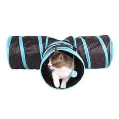 Indoor Cat Tunnel 3 Way Pet Play Tunnel Collapsible Tunnel