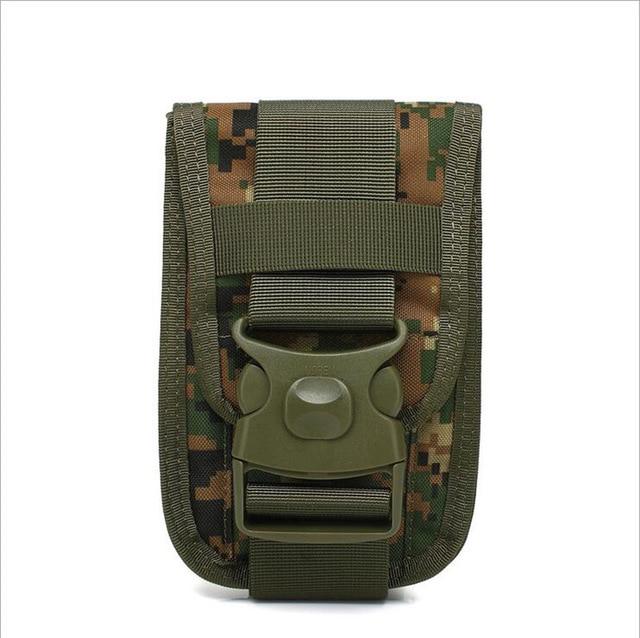 New Tactical Waist Pack Shockproof Double Phone Pouch Wallet Card Hand Bag Gun Accessory for Camping