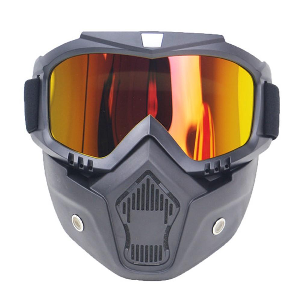 Motorcycle Helmet Glass Retro Half-helmet Mask Windproof Rode Moto Cross Helmets