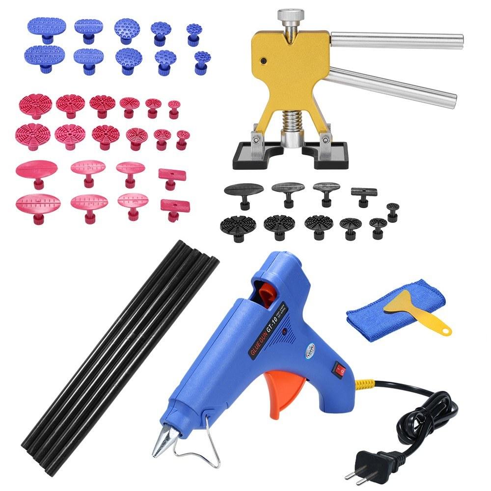 49pcs Auto Car Body Paintless Dent Puller Lifter Repairing Removal Hail Glue Machine Tools Kit