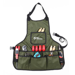 Waterproof Canvas Gardening Tool Apron Tools Bag with Pockets Adjustable Size
