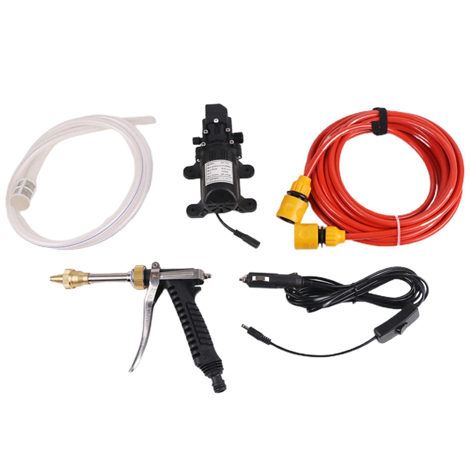 12V Portable Car High Pressure Washer Water Pump Jet Wash Cleaner Hose Van Kit