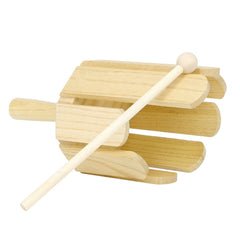 8-Tone Wooden Sound Maker Musical Instrument with Stick