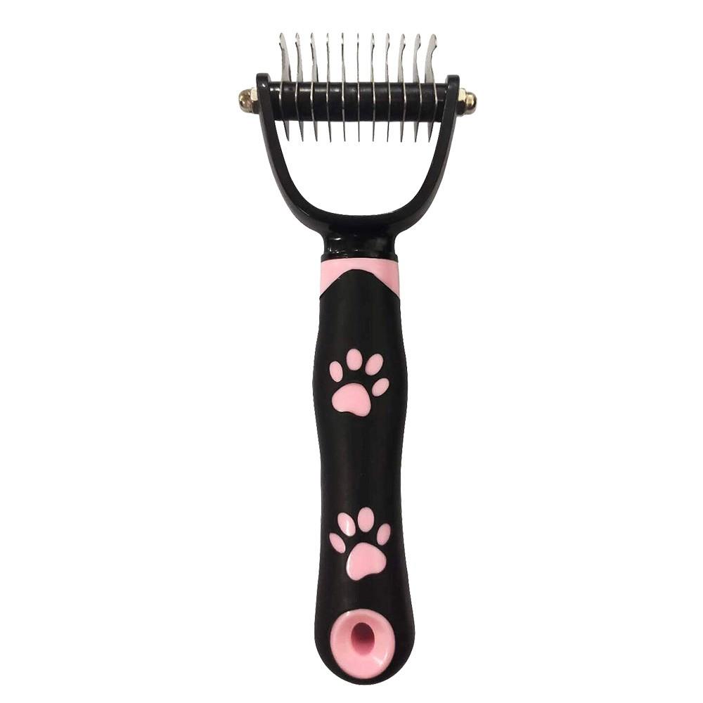 Pet Grooming Tool - Double Side Dematting Comb Remove Undercoat Mats Tangles Shedding Brushes