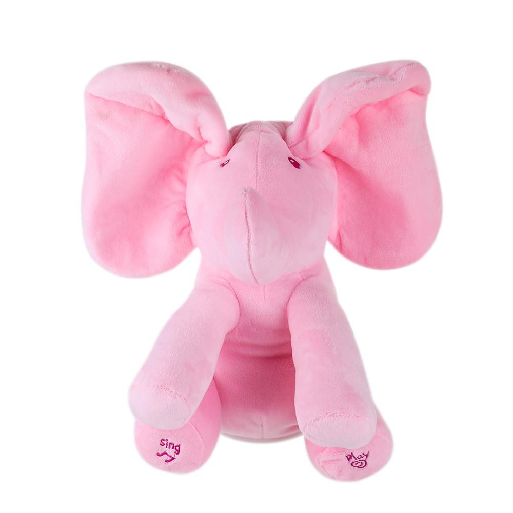 Electric Adorable Small Elephant Animated Flappy Push Doll Kids Present