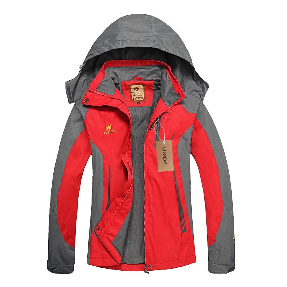 Windproof Raincoat Sportswear Outdoor Hiking,Traveling Cycling Sports,Detachable Hooded Coat,for Women
