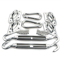 6Pcs/Set Sun Shade Sail Stainless Steel Hardware Installation Kit