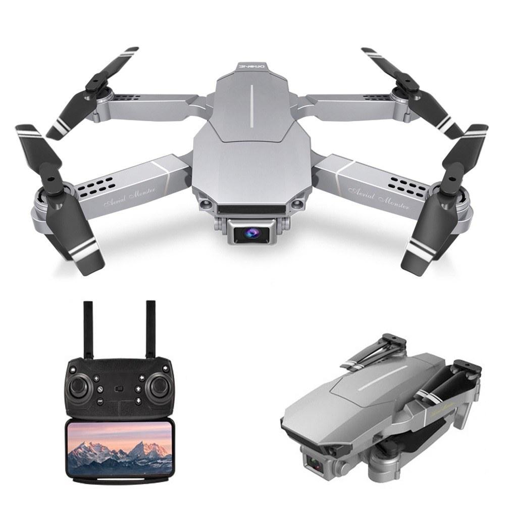 WiFi FPV 4K Drone RC Quadcopter Headless Mode Altitude Hold Gesture Photo Track Flight 3D Flip Folding