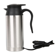 750ml Stainless Steel Car Electric Kettle Heating Insulation Mug Travel Pot 12V