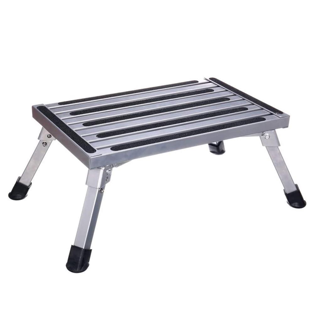 Portable Folding Platform Safety Step Aluminium Alloy Ladder Camping Accessories