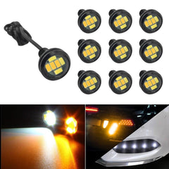 23mm Eagle Eye LED Bulb,DRL Light Ultra Thin Waterproof Turn Signal Fog Tail Pack10