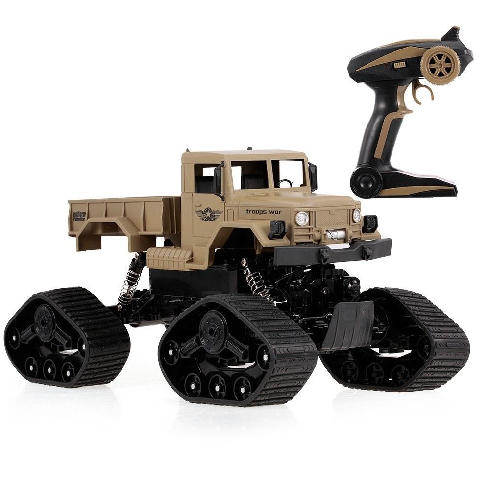 1/12 2.4G 4WD Off-road RTR RC Military Car Electric Snow Rock Crawler for Kids